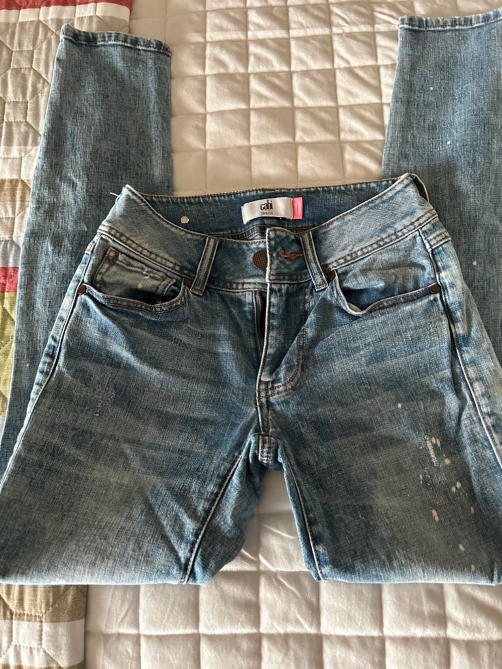 CAbi Jeans in Light Blue with Pink Tab